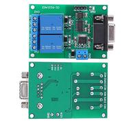 Akozon 2 Canaux RS232 Module DE Relais DE Série avec Interface DB9 COMMUTATEUR DE RÉPOICON DE RÉPOIXE TB351, Idéal pour les Applications Industrielles