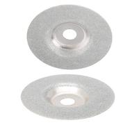 Akozon 2 Pcs 4 en Disque de Meulage en Diamant pour Verre, Marbre, Céramique Sceau de Coupe Disque de Roue de Lame