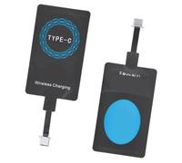 Akozon 2 PCS Adaptateur USB C Chargeur Récepteur Portable | Conception compacte, prise en charge de charge rapide, compatible avec les téléphones, récepteur léger
