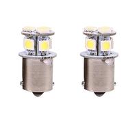 Akozon 2 Pièces Ampoule Troisième Feu de Stop Ampoule de Feu Stop LED pour Voiture Feux de Freinage de Voiture pour BA15S R5W 1156 5050-8SMD Blanche