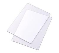 Akozon 2 Pièces Tapis de Découpe Transparents 22x15,5 Cm 3 Mm D'Épaisseur | Matériel Pc, pour Machine de gaufrage et de découpe, plaque de remplacement, artisanat d\'art, utilisation pour la