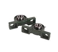 Akozon 2 Pièces Ucp205 25mm Roulement à Coussinet Roulement d'unité monté à Alignement Automatique avec Boîtier en Fonte et Joints en Caoutchouc pour Machines Industrielles