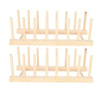 Akozon 2 Reste de Rangement à Vaisselle en Bois
