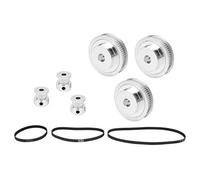 Akozon 20 Dents et 60 Dents de la Courroie de Distribution Poulie avec Alésage de 8 Mm 2GT 200/280 / 400 Mm Courroie de Distribution pour Imprimantes 3D et Applications Mécaniques