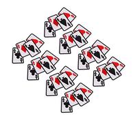 Akozon 20 Pcs Fer sur des Plaques de Carte à Jouer Brodées Applique pour les Vêtements, les Chapeaux, les Sacs Accessoires de Couture Bricolage