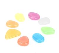 Akozon 200 Pièces Pierres Fluorescentes Lumineuses Colorées pour Décoration d'aquarium, de Jardin et de Piscine - Pierres en Plastique GloWiNthEDark pour Vases et Aquariums