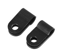 Akozon 200 Pièces Pinces P en Nylon, Colliers de Serrage Noirs | Clips en nylon pour la gestion des câbles, assortiment multi-tailles avec boîte de rangement