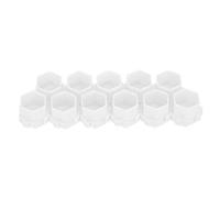 Akozon 200pcs Tasses d'encre de Tatouage en Nid d'abeille - Supports Pient Empilables pour Maquillage Permanent - Rénits 'encre en Plastique à économie 'espace en Rose (WHITE)