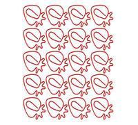 Akozon 20pcs Coupons Paperons en Forme de Fraise Rouge Mignon