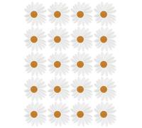 Akozon 20pcs Daisy Flower Patch Déco Iron sur des Vêtements pour Vêtements pour Applications de Bricolage Accessoires de