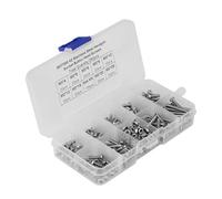 Akozon 280pcs Bouton Head, Vis Scientifiques Industrielles 6803 Noix de Roulement Socket Hexagonal M3 4 5 6 8 10 12 16 20 25 Fixation avec Boîtier en Plastique M3X4 M3X5 M3X6 M3X8 M3X10 M3X12 M3X16