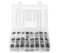 Akozon 280Pcs Goupilles Cylindriques en Acier Inoxydable Assortiment Kit, Split Printemps Goupille ension Rouleaux Set M1.5 M2 M2.5 M3 M4 M5 M6 M8 avec Boîte