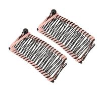 Akozon 2pcs Clips de Cheveux de Banane Vintage Fil de Fil tissé en Métal Cincher Peigne pour Coiffage sans Effort Idéal pour le Bureau, les Voyages et Usage Quotidien (Rose)