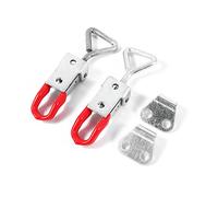 Akozon 2pcs Pinde de Verrouillage de Verrouillage Métallique Réglable, Poignée de Levier Catch à Bascule pour la Boîte et le Placard de l'armoire - Finette de au Centre pour le Matériel Thoracique