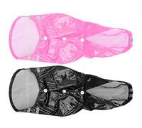 Akozon 2pcs pour Chiens de Chien Manteaux Imperméables avec des Rayures Réfléchissantes de Capuche et de sécurité (XL)