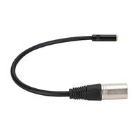 Akozon 3 5Mm Femelle à Xlr Mâle en Alliage de Zinc o Câble Adaptateur Cordon de Raccordement pour le Son