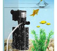Akozon 3 sur 1 Pompe Filtrante Multifonctionnelle pour Le Réservoir de Pêche et l'aquarium - Améliore l'oxygène, la Filtration d'eau et la santé Aquatique