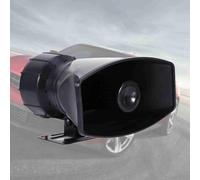 Akozon 300Db 5 Sons Voiture Van Camion Mégaphone Air Klaxon Sirène Pa Micro Haut-parleur 12V alimenté