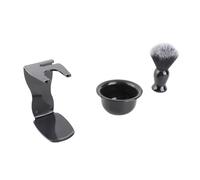 Akozon 3PCS BORD BOSH BOSH SEPT SIGNER - Men de Nettoyage de la Barbe pour Hommes avec Support pour Brosse à Rasage et Bol de Savon - Accessoires de Toilettage Essentiels pour les Soins à la Barbe
