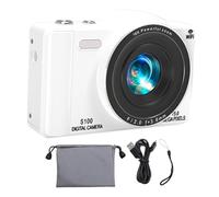 Akozon 4K Camera Numérique 75MP UHD Dual Lens WiFi Autofocus avec Flash pour la Photographie (32GB)