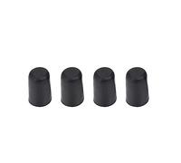 Akozon 4pcs Conseils en Caoutchouc Non Glissant pour la Suppression de Violoncelle, Bouchons d'extrémité en Caoutchouc Noir pour la Protection des Instruments, Grip de Plancher
