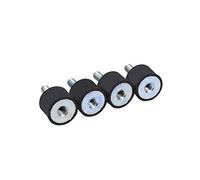 Akozon 4X Supports en Caoutchouc Amortisseur, 4 pièces Supports D'amortisseur Anti-Vibration Silentblock, M6 Silentblock Bobines Mount Anti-Vibration Boat (VD20 * 15 M6 * 18)