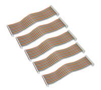 Akozon 5 Pièces Câble GPIO Mâle à Femelle 40 Broches Fil Accessoires Informatiques 20 Cm, 5 Pièces Câble Ruban GPIO Mâle à Femelle 40 Broches Fil de Planche Pain Ordinateur (Homme Femme)