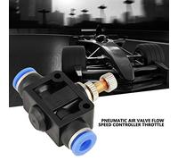 Akozon 5 Pièces/ensemble Contrôleur de Vitesse Enfichable Connecteur de Vanne de Commande Pneumatique 6mm, 5 Pièces 6mm Vanne Pneumatique Raccords Pneumatiques Réducteur Contrôleur de Vitesse