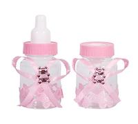 Akozon 50 Pcs Boîte De Bouteilles Chocolat Bonbons, 50Pcs Candy Chocolate Bottles Box for Baby Shower Faveur Douche Bébé Mini Fille Fête d'anniversaire Décoration(Rose) Party