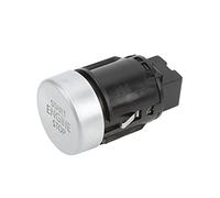 Akozon 5N0959839 Bouton D'arrêt de Démarrage du Moteur Bouton poussoir D'arrêt de Démarrage du Moteur de Voiture Rond Pousser le Commutateur d'allumage pour Voiture Camion Bateau