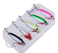 Akozon 5pcs Appât de Pêche Leurre Souple Silicone pour Pêche au Lancer | Artificial bait kit, saltwater and freshwater compatible, offshore angling accessories, boat fishing gear, plastic