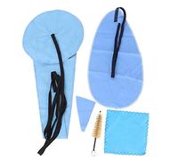 Akozon 5pcs Saxophone Cleaning Tampon de Cadavre et Kit de Soins de la Brosse de Porte-parole - Outils de Nettoyage Essentiels pour le Saxophone et les Instruments à Vent
