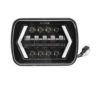 Akozon 5x7in Phare LED Carré Lumière Phares Ensemble Phare Haut/Bas Faisceau Phares pour Toute Voiture Ou Camion 5x7in Carré Lumières