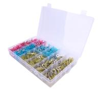 Akozon 600pcs Connecteurs de Fil de Rétrécissement Thermique Imperminent le Connecteur de Bornes à Anneau à Rings Isolés électriques pour Camion de Bateau Automobile Marin