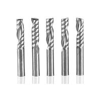 Akozon 6mm tige en carbure de tungstène unique flûte fraises en spirale fraisage CNC bits de fraisage de 5