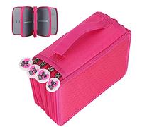 Akozon 72PCS Étui à Crayons Multicouches, Organisateur de Stylo de Grande capacité avec Conception Mignonne, Pochette Oxford Portable pour l'école, Le Maquillage et l'artisanat