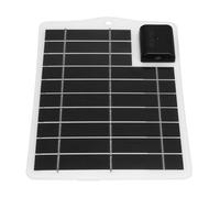 Akozon 7W Panneau Solaire Portable pour Charge en Extérieur (WHITE) | Silicium monocristallin, Conception légère, Idéal pour le camping, Alimentation de secours