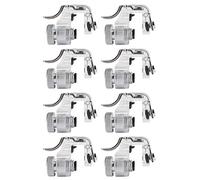 Akozon 8 Pièces R11 Quatre Six Doigts Contrôleur de Déclenchement de Tir Mobile pour PUBG, Bouton de Jeu en Métal, Déclencheur de Jeu de Téléphone pour des Performances Améliorées (SILVER)