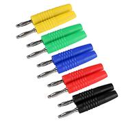 Akozon Accessoires de Test électrique de Fiche Banane - 10 Pièces U49 2 Mm Fil de Fiche Banane Test électrique Rouge Noir Jaune Bleu