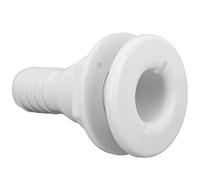 Akozon Accessoires Marins, Raccord Traversant de Coque de 1 Pouce, Raccord de Tuyau Droit en ABS, de Plomberie pour Bateau - Plomberie pour Bateau (WHITE)