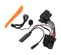 Akozon Adaptateur Bluetooth 5.0, Microphone Mains Libres à 12 Broches, pour Cd30 Mp3 Cdc40 Cd70 Dvd90, Câble Stéréo de Voiture, Récepteur de Musique, Plug & Play