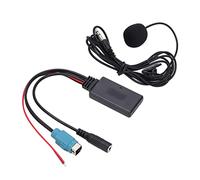 Akozon Adaptateur Bluetooth AUX in Adaptateur de Câble Audio sans Fil de Câble AUX Stéréo avec Remplacement de Microphone pour Alpine 2009-up KCE-237B