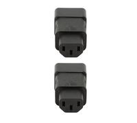Akozon Adaptateur d'alimentation IEC320 C20 à C13, 2 Pièces, Adaptateur de Prise Plug and Play C20 à C13 pour UPS, PDU, Serveur et Alimentation d'ordinateur Portable