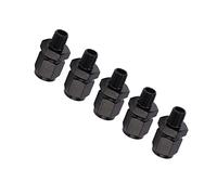 Akozon Adaptateur de Filetage Femelle 6AN vers Filetage Mâle 1/8 NPT, 5 Pièces, Adaptateur en Alliage d'aluminium, Raccord pour Système de Carburant Automobile