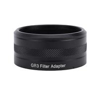 Akozon Adaptateur de Filtre 49mm pour Adaptateur de Filtre D'objectif GR3, Grand Angle Macro Téléobjectif, Accessoires de Photographie