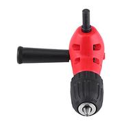 Akozon Adaptateur de Perceuse à Angle Droit Adaptateur de 90 Degrés avec Un Mandrin sans clé de Tige Ronde de 9,5 Mm pour Les Exercices électriques Portables