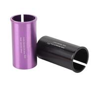 Akozon Adaptateur de Tube de Poteau pour Vélos de Route de Montagne, 2 Pièces, Manchon Réducteur de Tige de Selle en Alliage d'aluminium, équipement de Cyclisme Léger (27,2-30 mm)