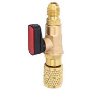 Akozon Adaptateur de Vanne de Réfrigérant en Laiton R410 - Connecteur de Vanne Haute Pression 45BAR Systèmes AC | G1/4/16