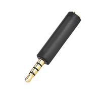 Akozon Adaptateur pour écouteurs de Conversion OMTP vers CTIA 3,5 Mm Noir, Adaptateur pour écouteurs 3,5 Mm OMTP vers Conversion CTIA Noir Pièces (3PCS)