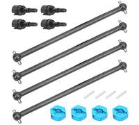 Akozon Adaptateur Universel de Moyeu de Roue d'arbre d'entraînement de 5 Mm pour Pièces de Voiture HSP 94111 94108 1/10 RC - Combineur 'Arbre 'entraînement RC en Métal pour Un Contrôle et des